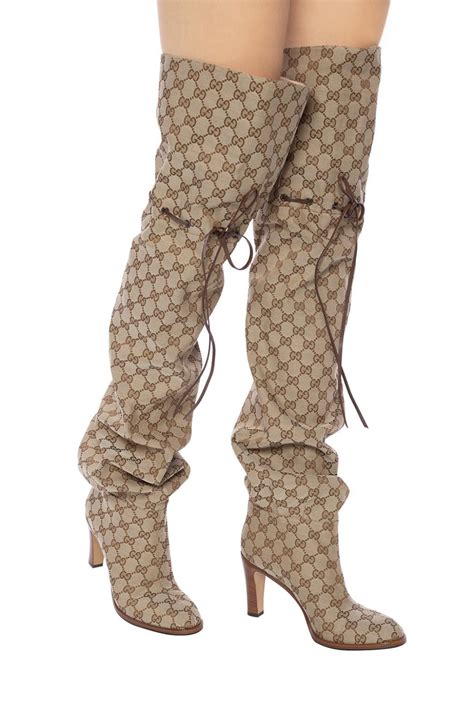 gucci boots dames|gucci thigh high boots sale.